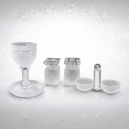 סט קידוש דגם קרח